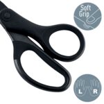 Leitz Quality Forbici in acciaio inossidabile 18 cm - Rivestimento in titanio - Antiaderenti - Impugnatura ergonomica - Colore nero - immagine 3