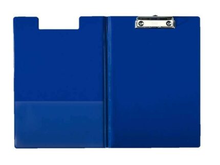 Cartella Esselte con clip e copertina in cartone rivestito in PP - Formato A4 - Resistente clip in metallo - Busta interna aggiuntiva - Gancio per appendere - Fessura per penna - Colore nero