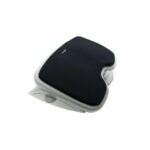 Poggiapiedi Kensington Solemate Comfort - Comoda schiuma a memoria di forma - Pratico pedale di regolazione - Inclinazione fino a 20 gradi - Migliora la postura e la circolazione - Colore grigio/nero - immagine 2
