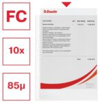 Esselte Confezione da 10 buste per raccoglitori a leva da 16 fogli - Polipropilene - Finitura a buccia d'arancia - Qualità standard - Trasparenti - immagine 2