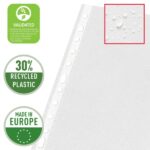 Esselte Confezione da 10 buste per raccoglitori a leva da 16 fogli - Polipropilene - Finitura a buccia d'arancia - Qualità standard - Trasparenti - immagine 3