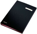 Esselte Raccoglitore con 20 divisori - Copertine rivestite in plastica - Finestra trasparente sul divisorio - Colore nero