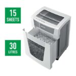 Leitz Office PRO P5 Distruggidocumenti - Intelligente, silenzioso e sicuro - Distrugge 15 fogli - Cestino da 30 L - Micro taglio Livello di sicurezza DIN P5 - Funzionamento super silenzioso - immagine 4