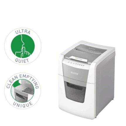 manuale 8 fogli - Capacità del cestino 34 L - Colore bianco/grigio