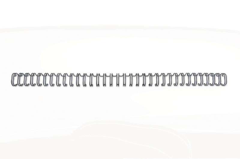 GBC Wirebind Confezione da 100 spirali di rilegatura da 8 mm per passo 3:1 rotondo o quadrato - Formato A4 - Per 34 fori - Rilegazione fino a 70 fogli - Colore nero GBC Wirebind Confezione da 100 spirali di rilegatura da 8 mm per passo 3:1 rotondo o quadrato - Formato A4 - Per 34 fori - Rilegazione fino a 70 fogli - Colore nero