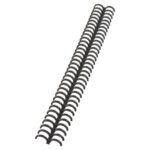 GBC Clickbind Rilegatura - Anelli 12 mm Trasparenti Opachi - Riciclabili e Riutilizzabili - Nero