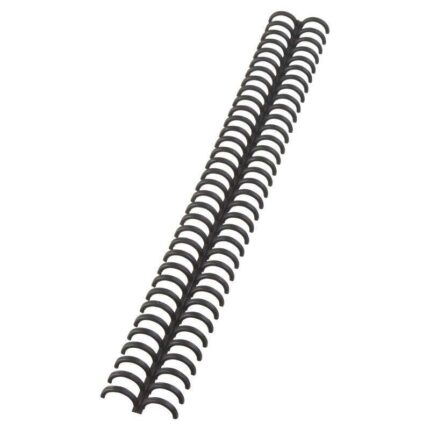 GBC Clickbind Rilegatura - Anelli 12 mm Trasparenti Opachi - Riciclabili e Riutilizzabili - Nero
