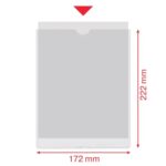 Esselte Confezione da 100 porta tesserini A5 171x221mm 170Q 140 micron - PVC trasparente finitura liscia - immagine 3