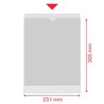 Esselte Confezione da 100 porta tesserini formato A4 232x305 mm 185Q 140 micron - PVC trasparente finitura liscia - immagine 3