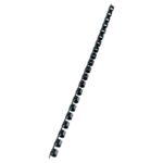 GBC Combbind Confezione da 100 anelli per rilegatura 6 mm - Durevoli e resistenti - Colore nero