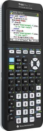 Texas-Instruments TI-84 Plus CE Calcolatrice grafica - Schermo a colori retroilluminato - Supporta la programmazione - 13 applicazioni incluse - Colore nero - immagine 3