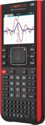 Texas Instruments TI-Nspire CX II-T CAS Calcolatrice grafica con schermo retroilluminato a colori 320x240px - Software compatibile con PC/Mac - Sistema di algebra computazionale - Colore nero/rosso - immagine 3