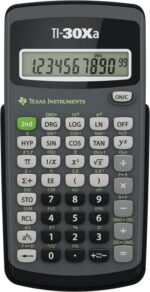 Texas Instruments TI-30XA Calcolatrice scientifica con display a 1 riga da 10 cifre - Frazioni