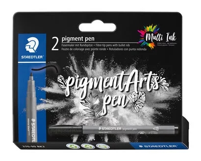 Staedtler 376 Confezione da 2 pennarelli a punta tonda - Larghezza tratto circa 1