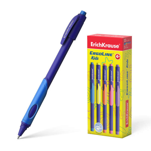Erichkrause Penna Ergoline Kids - Tecnologia Ultra Glide - Inchiostro blu