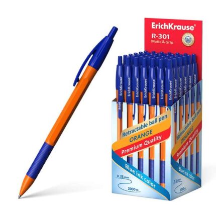 Erichkrause R-301 Orange Matic&Grip Penna a sfera retrattile - Punta da 0