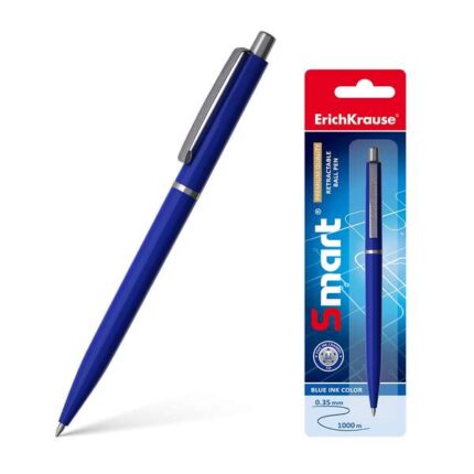 Erichkrause Smart Penna a sfera retrattile con clip metallica - Punta da 0