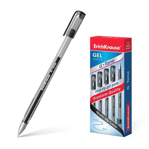 Erichkrause G-Tone Penna gel - Corpo traslucido con impugnatura profilata triangolare - Punta da 0