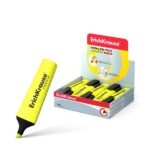 Erichkrause Visioline V-12 Evidenziatore fluorescente - Punta smussata - Inchiostro a base d'acqua - Colore giallo