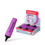 Erichkrause Visioline V-12 Pennarello fluorescente - Punta smussata - Inchiostro a base d'acqua - Colore viola