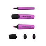Erichkrause Visioline V-12 Pennarello fluorescente - Punta smussata - Inchiostro a base d'acqua - Colore viola - immagine 2