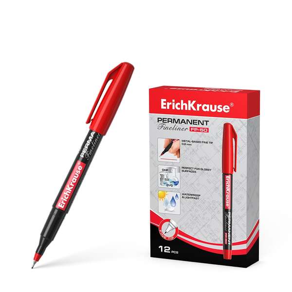 Erichkrause Pennarello permanente FP-50 - Punta fine da 0
