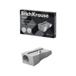 Erichkrause Ferro Temperamatite in alluminio con impugnatura ergonomica - Foro da 8 mm - Lama in acciaio al carbonio - Colore alluminio