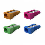 Erichkrause Ferro Color Temperamatite in alluminio con impugnatura ergonomica - Foro da 8 mm - Lama in acciaio al carbonio - Colori assortiti - immagine 2