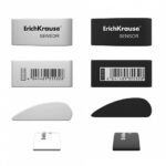 Gomma Erichkrause Sensor - Gomma termoplastica ipoallergenica - Senza PVC - Gomma morbida dalla forma originale - Colore bianco e nero - immagine 3