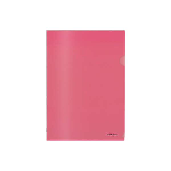 Cartelline Erichkrause Glossy Classic - A4 Semitrasparenti - Colore Rosso