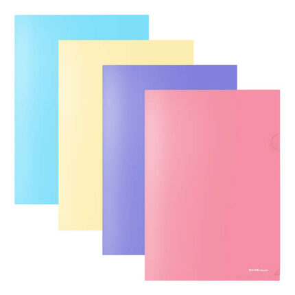 Erichkrause  Cartelline Fizzy Pastel - A4 Opaco - Colori assortiti