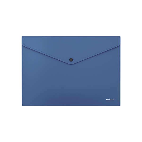 Erichkrause Fizzy Classic Cartellina portadocumenti A4 - Realizzata in plastica opaca - Texture ruvida - Colore blu