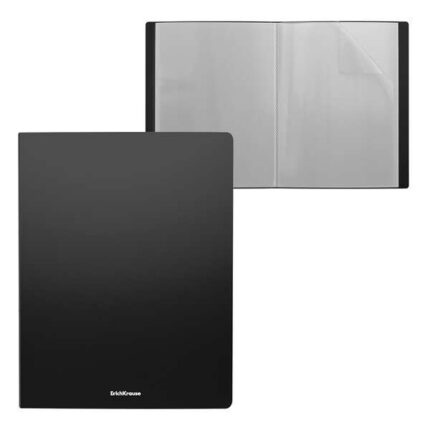 Erichkrause Matt Classic Cartella con 10 buste - Formato A4 - Colore nero