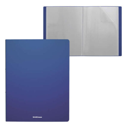 Erichkrause Matt Classic Raccoglitore con 10 buste - Formato A4 - Colore blu