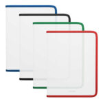 Erichkrause Matt Clear Cartella con cerniera A4+ - Materiale trasparente - Per organizzare e trasportare documenti - Colori assortiti