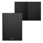 Cartella a soffietto ErichKrause® Matt Classic A4 - Realizzata in polipropilene - Colore nero