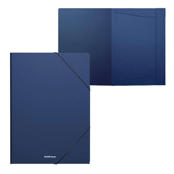 Erichkrause Matt Classic Cartellina con alette A4 - Realizzata in polipropilene - Colore blu