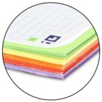 Oxford Europeanbook 5 Lagoon Quaderno a spirale formato A4+ a quadretti 5x5 mm - 120 fogli - Copertina in plastica - 5 strisce colorate - Colori assortiti - immagine 3