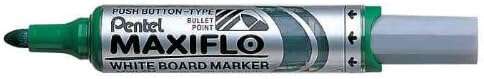 Pentel Maxiflo Pennarello per lavagna bianca - Regolazione del flusso d'inchiostro - Punta rotonda - Larghezza della linea 2