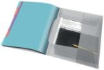 Esselte Colour'Breeze Raccoglitore con 6 divisori multicolori - Per formato A4 - 3 alette sul retro - Polipropilene goffrato - Chiusura con elastico - Colore traslucido - immagine 3