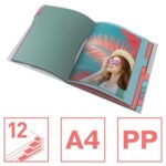 Esselte Colour'Breeze Classificatore con 12 linguette multicolore - Per formato A4 - 3 alette sul retro - Polipropilene goffrato - Chiusura con elastico - Colore traslucido - immagine 2