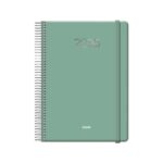 Agenda annuale Dohe Denver - Un giorno per pagina - Sabato e domenica sulla stessa pagina - Chiusura con elastico - Dimensioni 15x21 cm - Colore verde