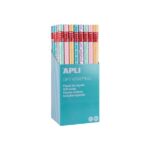 Espositore Apli da 55 rotoli di carta da regalo Nordik Fun - 11 rotoli per colore - Dimensioni del rotolo 0