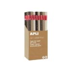Espositore Apli da 55 rotoli di carta da regalo Kraft Black & White - 11 rotoli per colore - Dimensioni del rotolo 0