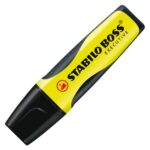 Stabilo Boss Executive Pennarello fluorescente - Zona di presa - Tratto tra 2 e 5 mm - Ricaricabile - Inchiostro a base d'acqua - Colore giallo