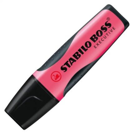 Stabilo Boss Executive Evidenziatore fluorescente - Zona di presa - Tratto da 2 a 5 mm - Ricaricabile - Inchiostro a base d'acqua - Colore rosa