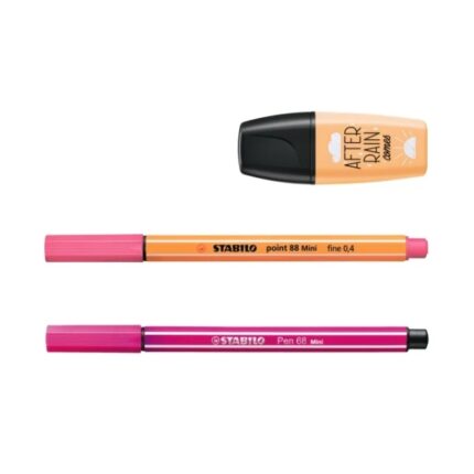 6 marker Point 88 Mini e 6 marker fluorescenti BOSS MINI Pastellove - Colori assortiti
