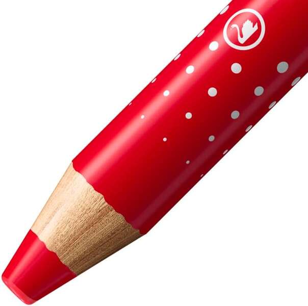 Stabilo MARKdry Pennarello per lavagna - Punta XXL da 10 mm - Legno 100% certificato PRFC - Colore rosso
