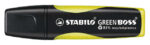 Stabilo Green Boss Pennarello fluorescente - Realizzato con l'83% di plastica riciclata - Tratto tra 2 e 5 mm - Ricaricabile - Colore Giallo