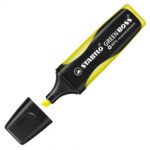 Stabilo Green Boss Pennarello fluorescente - Realizzato con l'83% di plastica riciclata - Tratto tra 2 e 5 mm - Ricaricabile - Colore Giallo - immagine 2